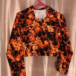 Short cut flames jacket